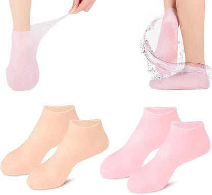 Unisex silicone anti cracks moisturizing socks