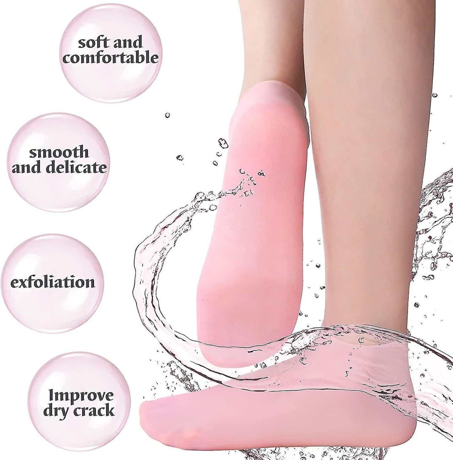 Unisex silicone anti cracks moisturizing socks